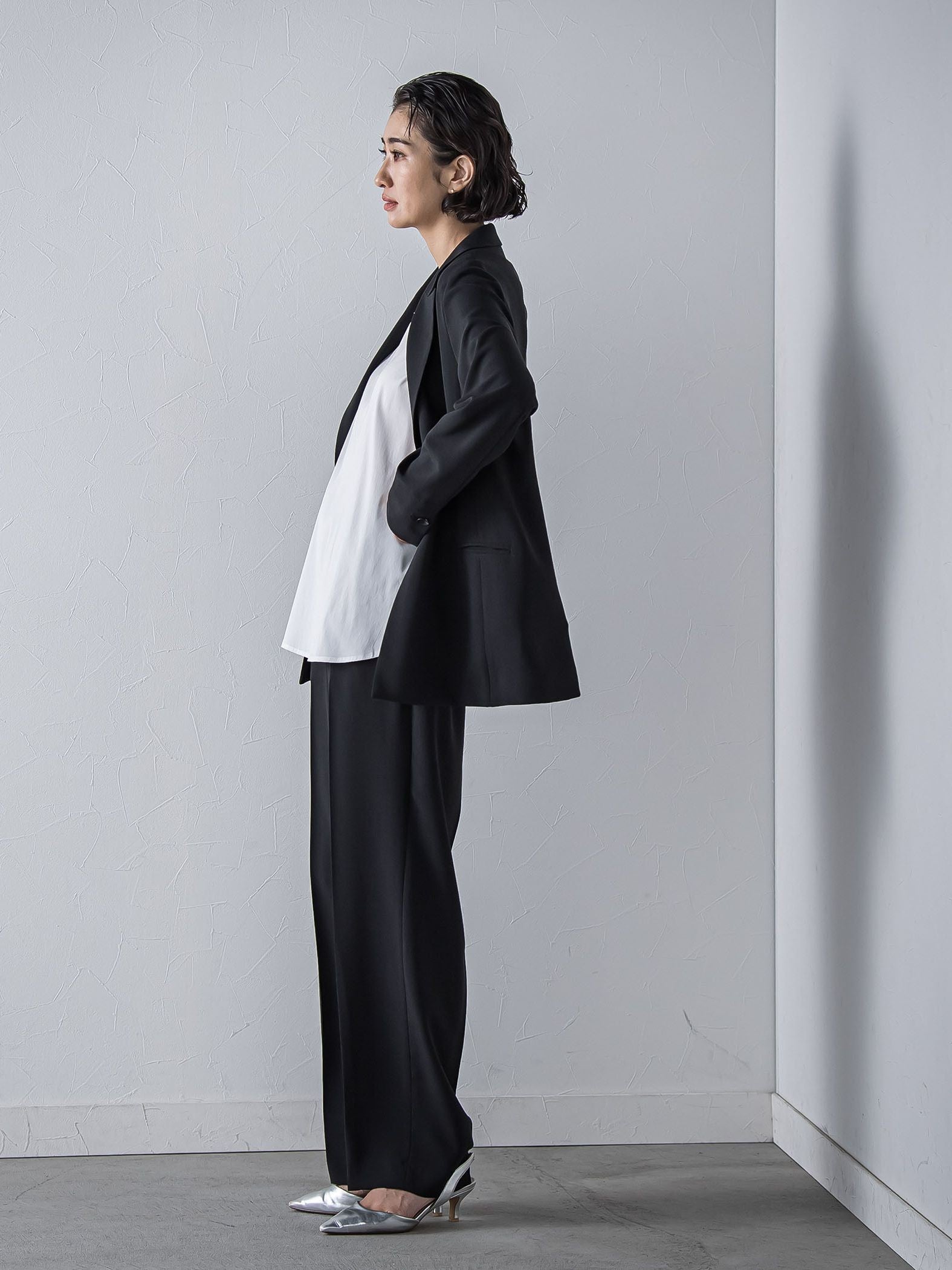 【旅楽シリーズ/極】メランジツイルジャケット≪手洗い可能≫