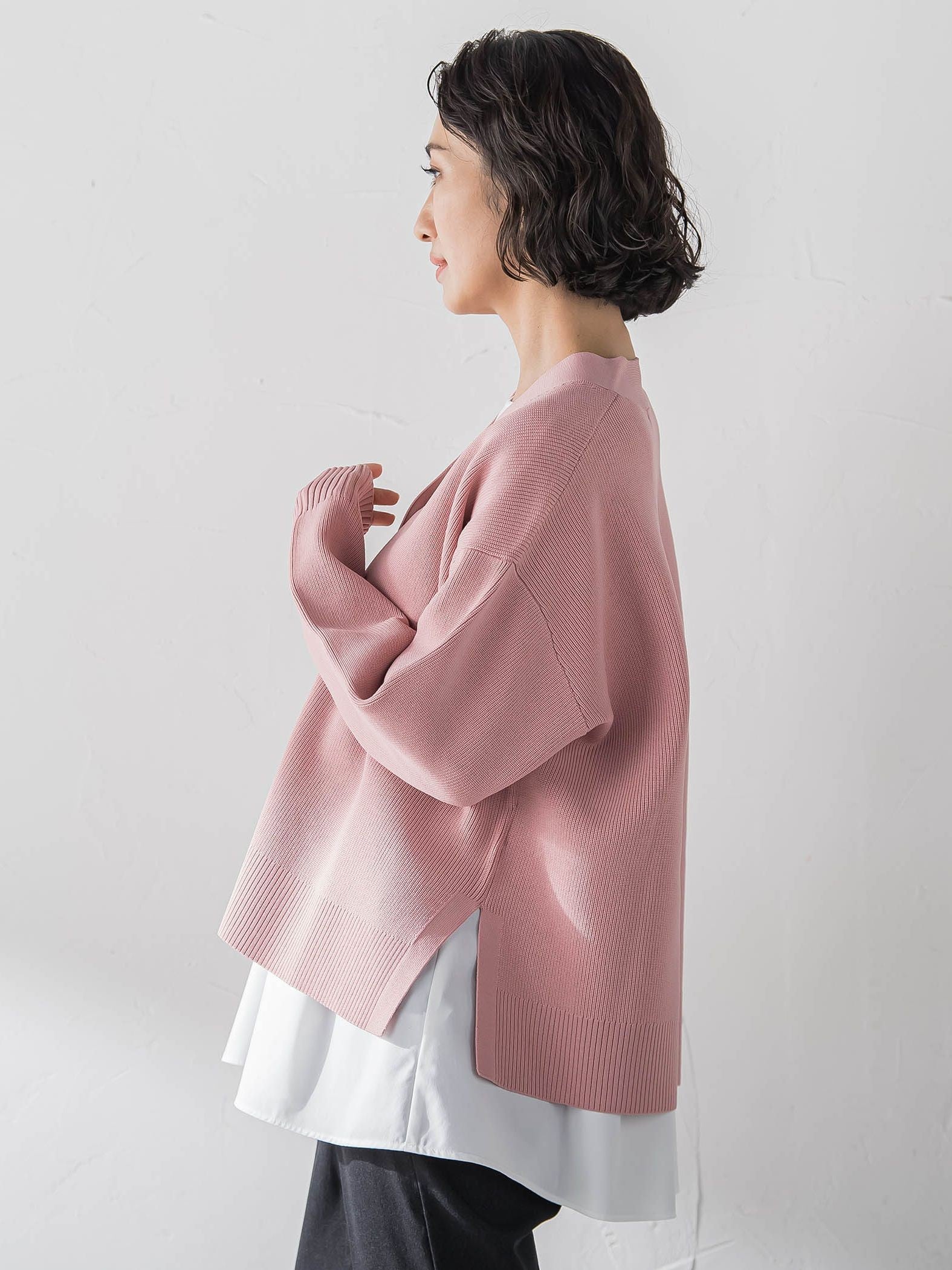 【大きいサイズ】ペプラムカットソー