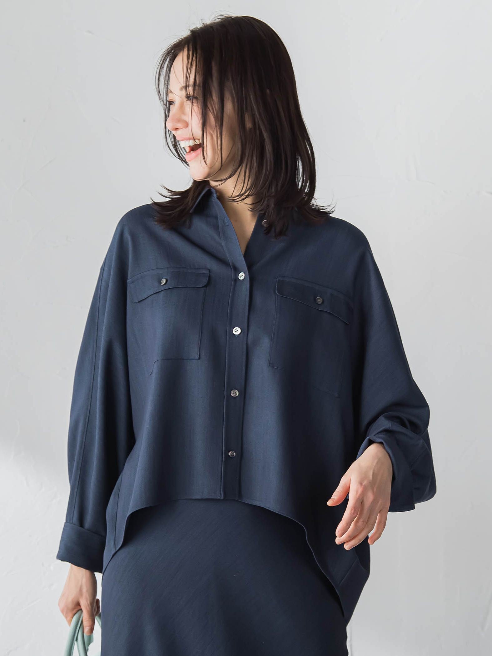 Beauty Denimブラウス≪洗濯機で洗える≫