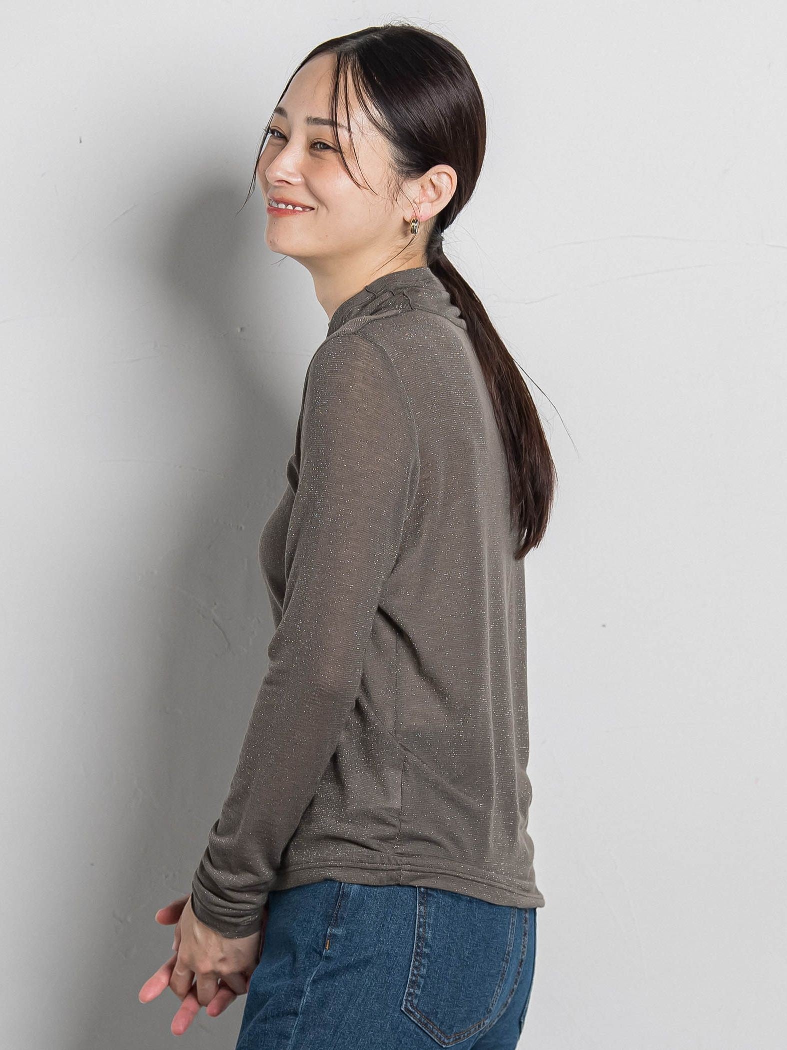 カシミヤシルクシアーラメタートル≪WEB限定カラー/手洗い可能≫