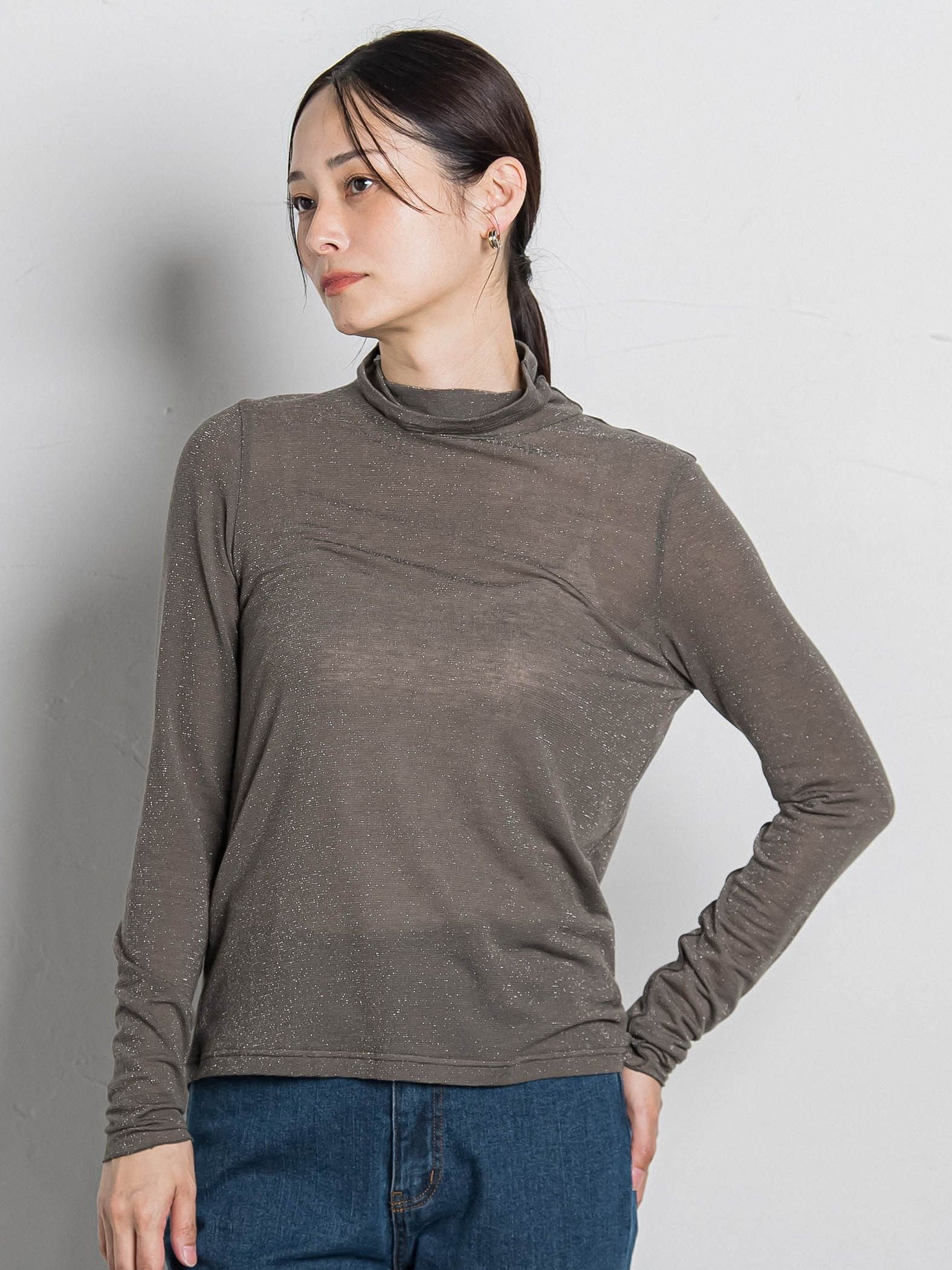 カシミヤシルクシアーラメタートル≪WEB限定カラー/手洗い可能≫