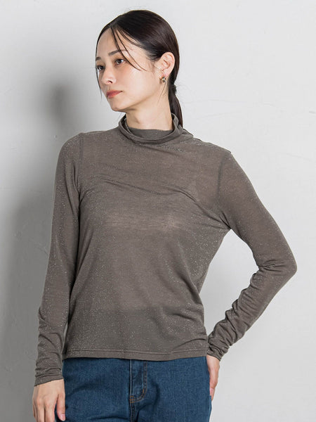 カシミヤシルクシアーラメタートル≪WEB限定カラー/手洗い可能≫