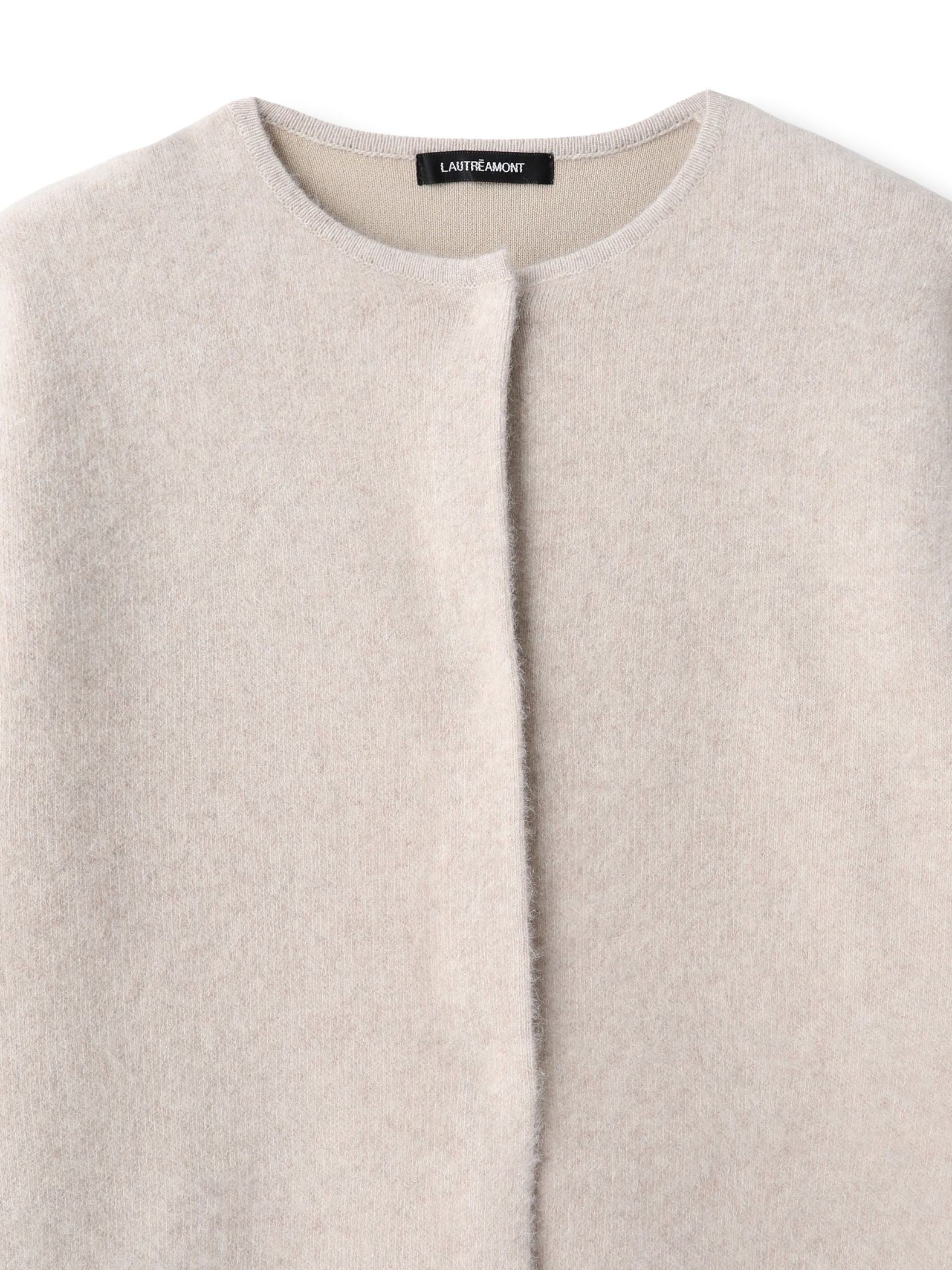 フォックス混ニットジャケット