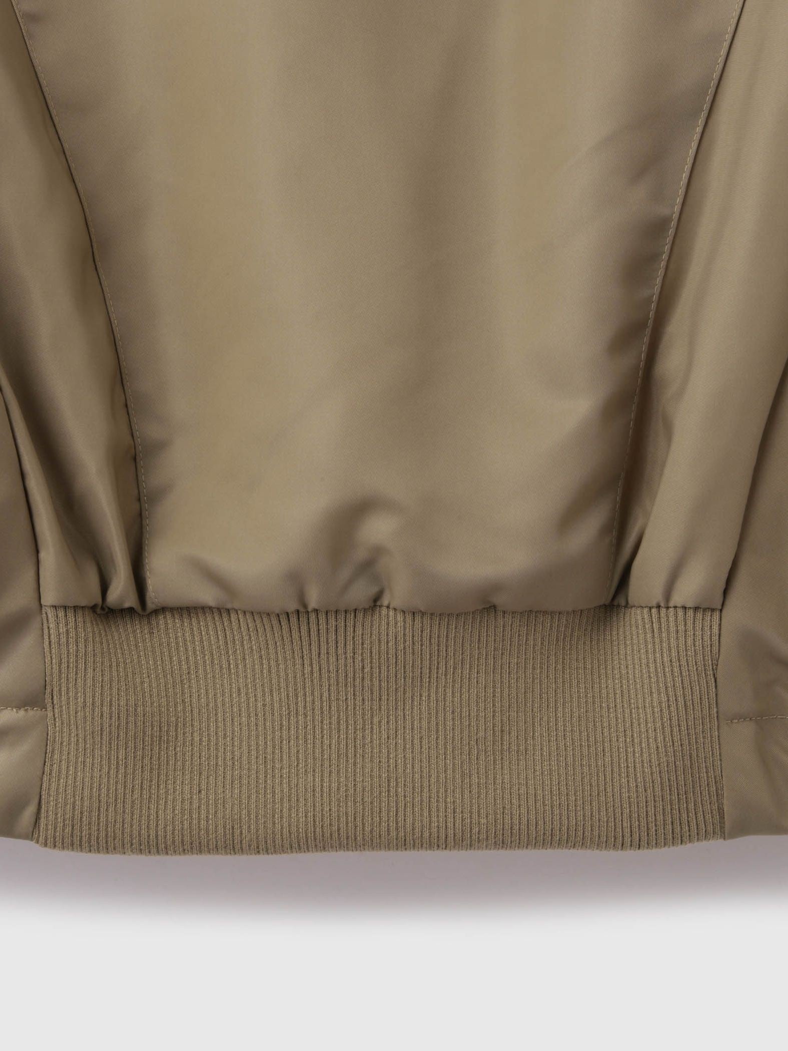 ナイロン中綿フードMA-1ジャケット≪手洗い可能≫