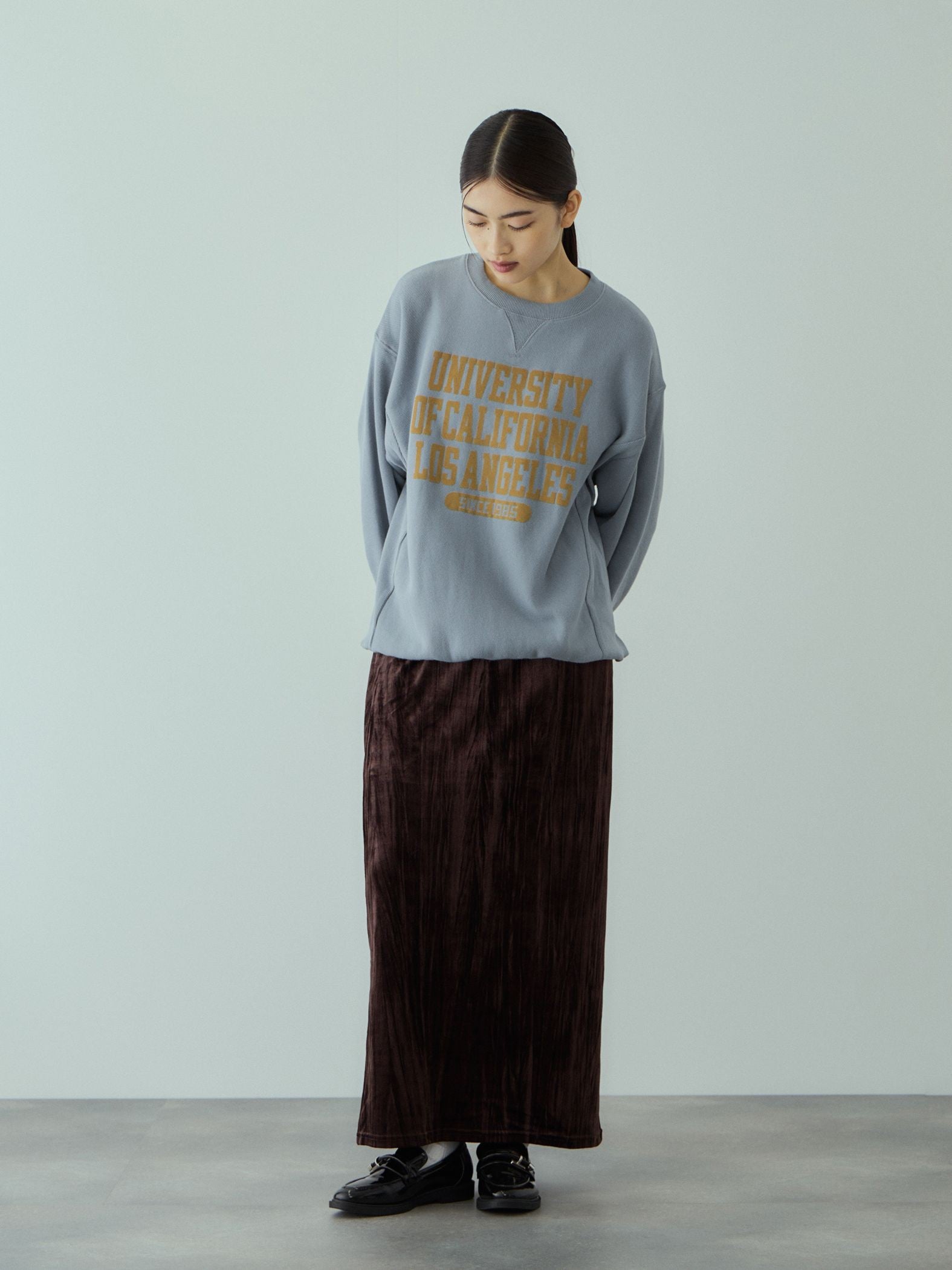 トンプキン裏毛カレッジロゴプルオーバー≪洗濯機で洗える≫