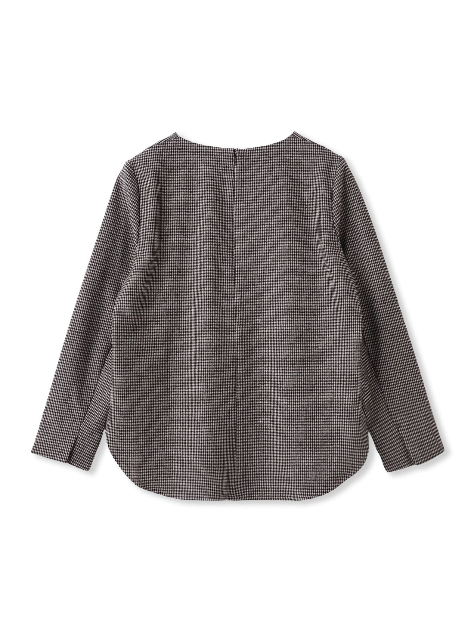 両面起毛キーネックブラウス＜WEB限定11号サイズ＞