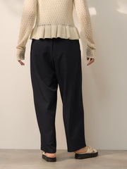 2WAYメランジツイルタックワイドパンツ