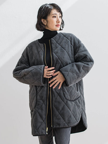 【WEB限定】”まるで毛布”どちらも主役リバーシブルアウター