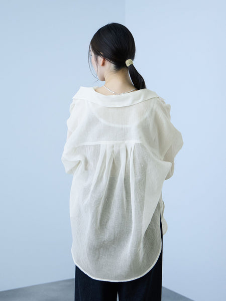 リネンライクボイルシャツ