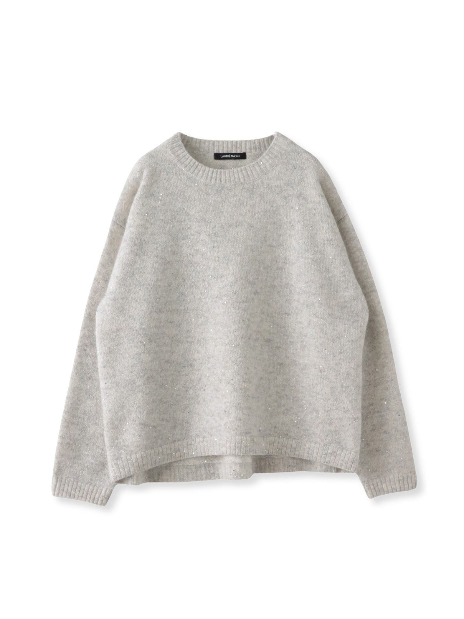 スパンコールクルーネックニット≪洗える≫