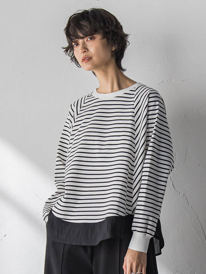 ポンチローマラウンドヘムドッキングプルオーバー