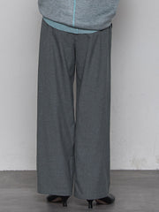 【一瞬で楽とキレイを叶える】裏起毛イージーワイドパンツ≪手洗い可能≫