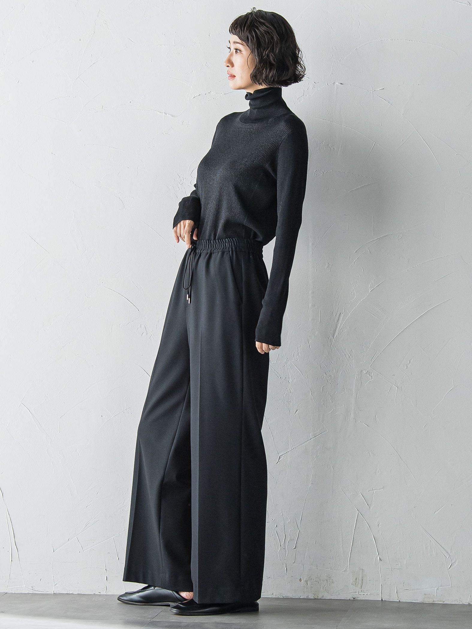 【biyori】ピクシエスタワイドパンツ≪洗濯機で洗える≫