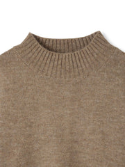 ヤクライクモックネックニットプルオーバー