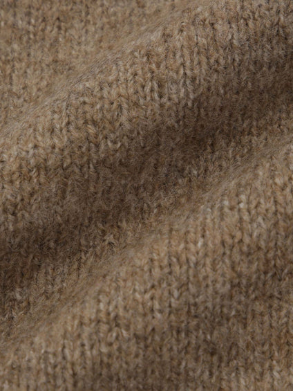 ヤクライクモックネックニットプルオーバー