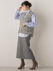 モナコツィードブラウス≪手洗い可能≫