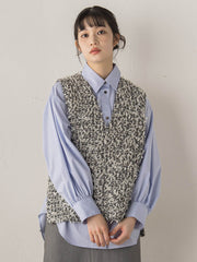 モナコツィードブラウス≪手洗い可能≫