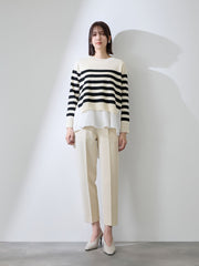 ダブルクロスストレッチビットテーパードパンツ