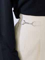 ダブルクロスストレッチビットテーパードパンツ