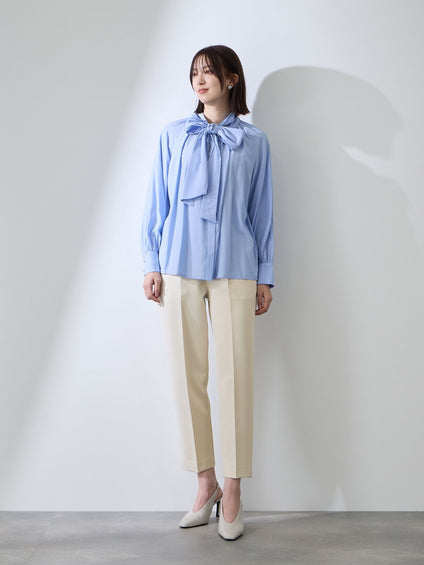 ダブルクロスストレッチビットテーパードパンツ