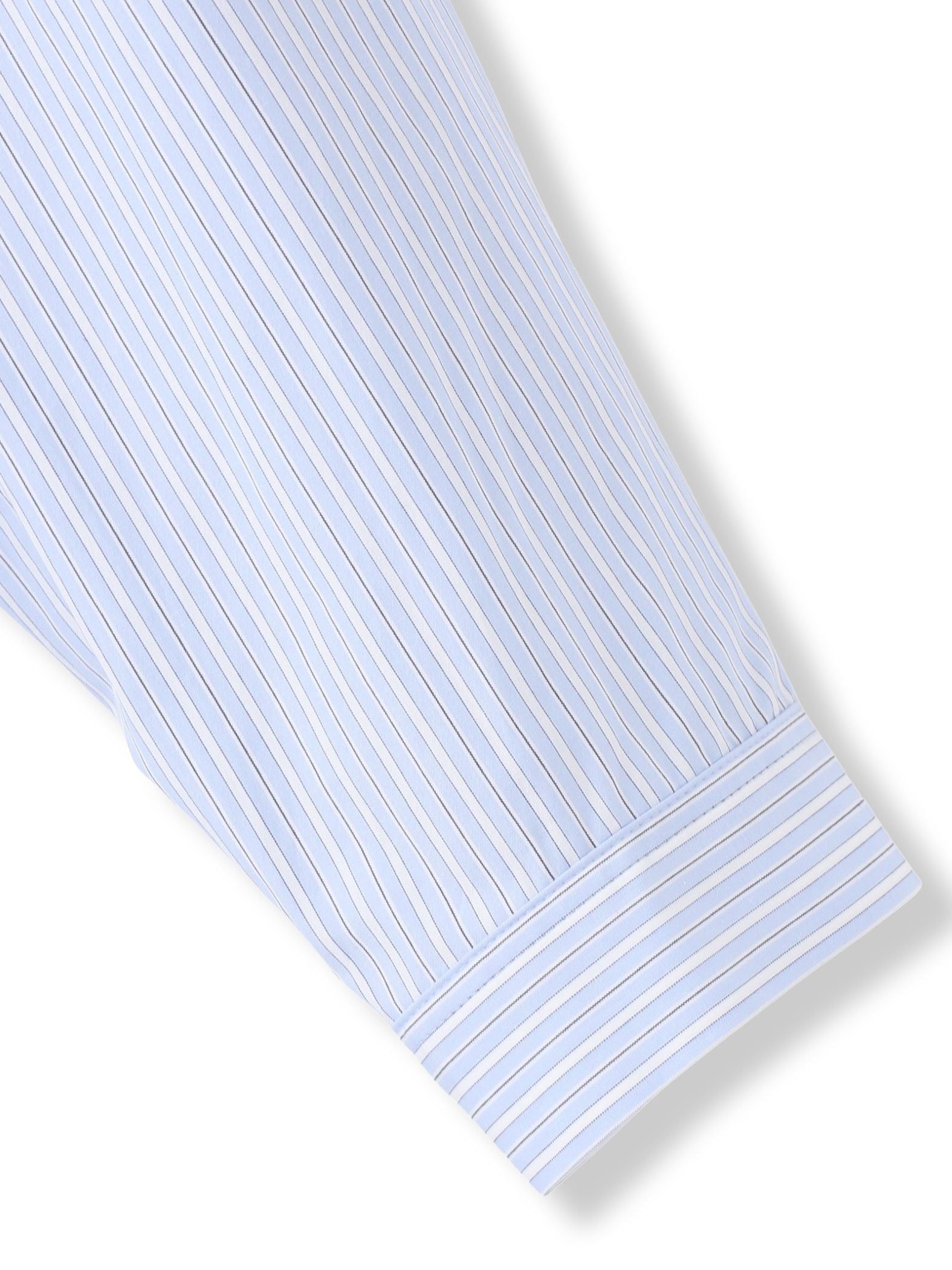 ボートネックコットンポプリンストライプブラウス