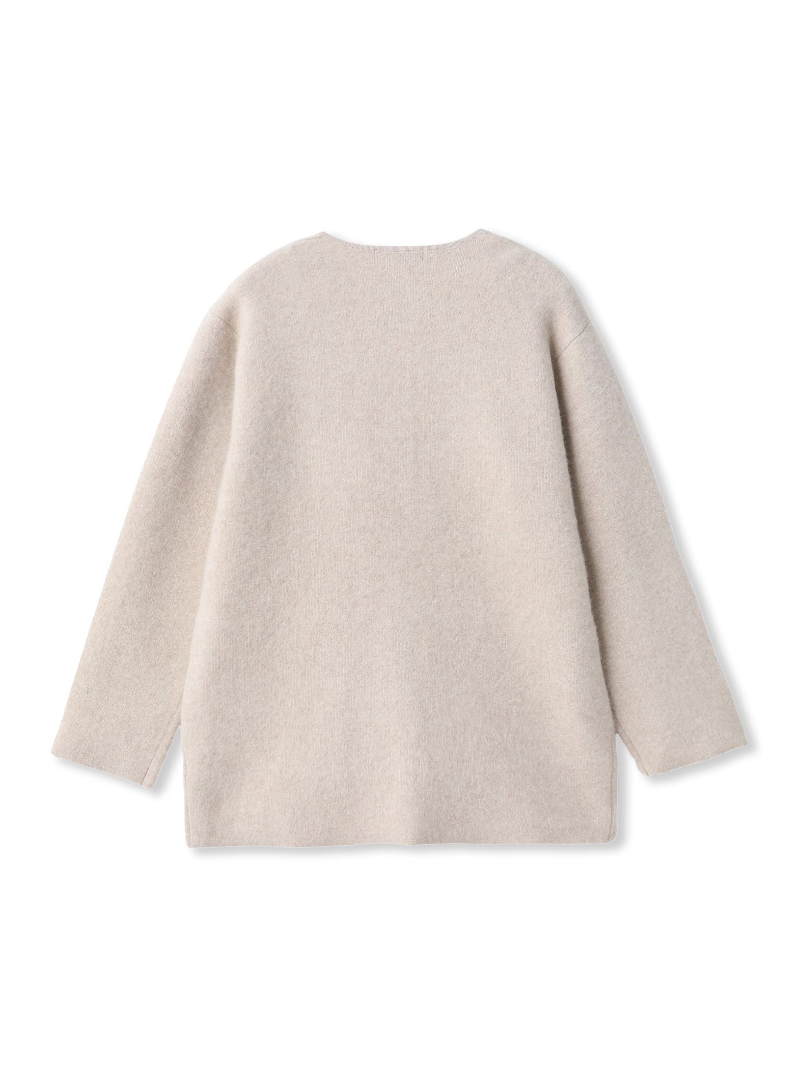 フォックス混ニットジャケット