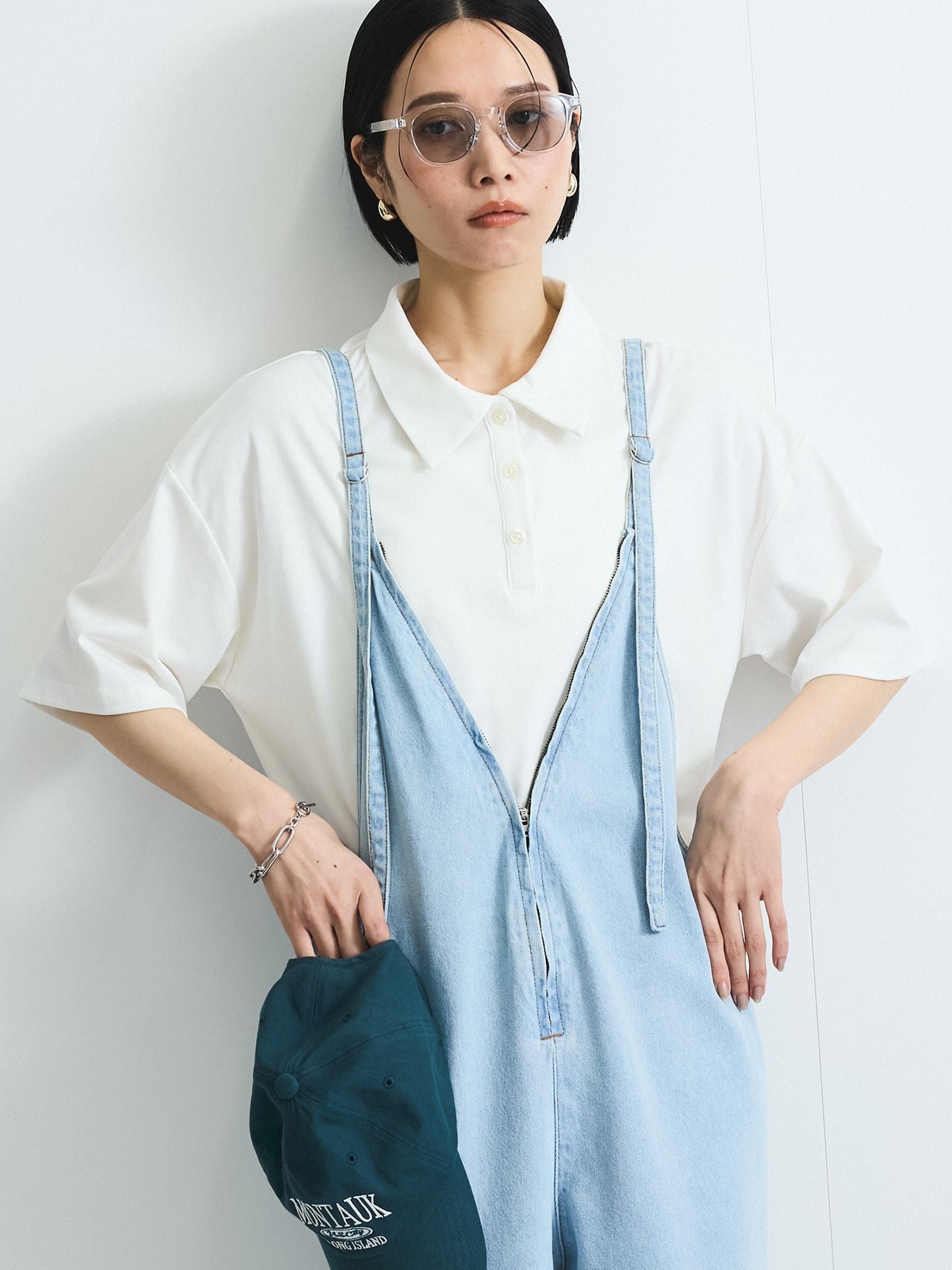 ライトオンスデニムサロペットパンツ≪手洗い可能≫