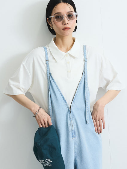ライトオンスデニムサロペットパンツ≪手洗い可能≫