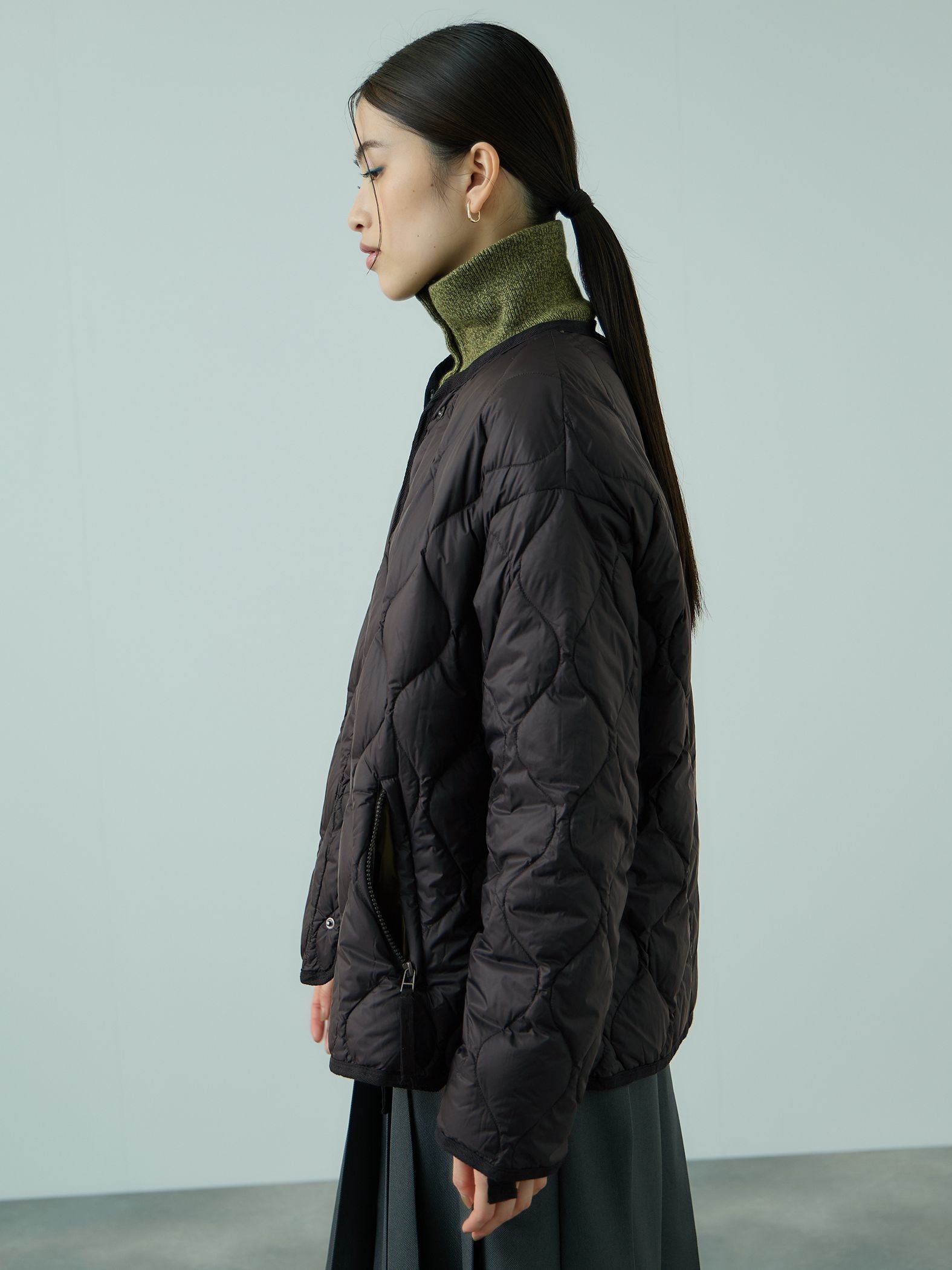 TAION　ダブルジップダウンジャケット≪手洗い可能≫