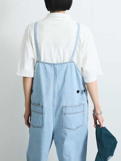 ライトオンスデニムサロペットパンツ≪手洗い可能≫
