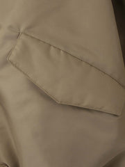 ナイロン中綿フードMA-1ジャケット≪手洗い可能≫