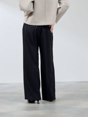 ナチュレッチセンタープレスワイドパンツ≪手洗い可能≫