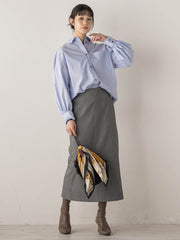 ボリュームスリーブシャツ≪洗濯機で洗える≫