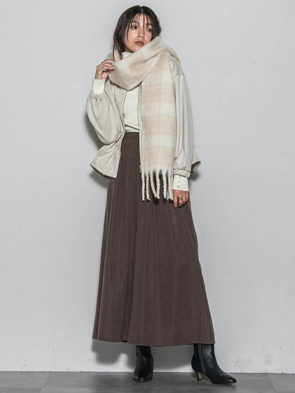 ブークレチェックストール