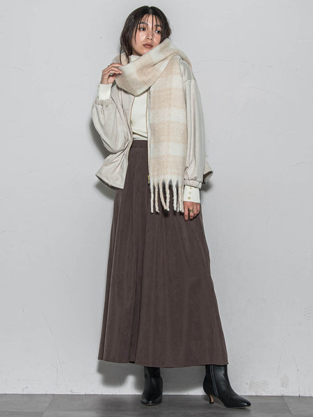 ブークレチェックストール