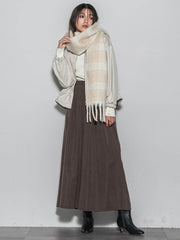 ブークレチェックストール