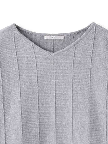 ラメドルマンVネックニット≪手洗い可能≫