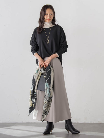 【WEB限定】【Skinea】≪着るスキンケア≫タートルネックカットソー