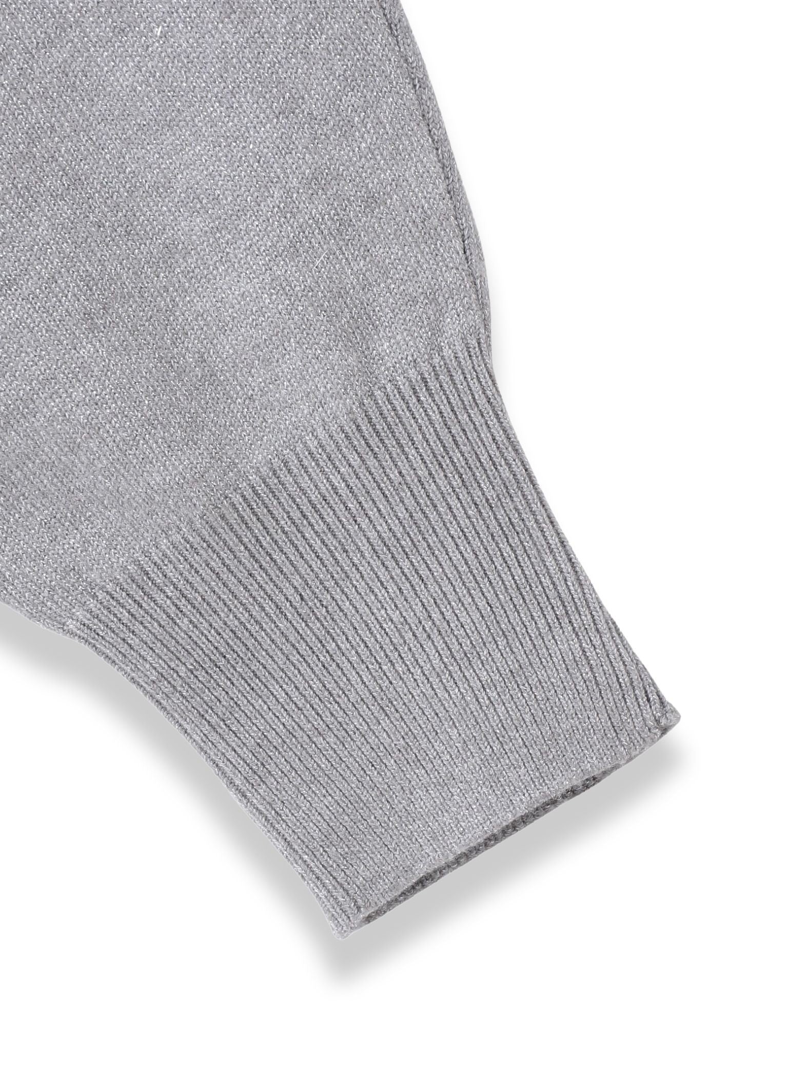 ラメドルマンVネックニット≪手洗い可能≫