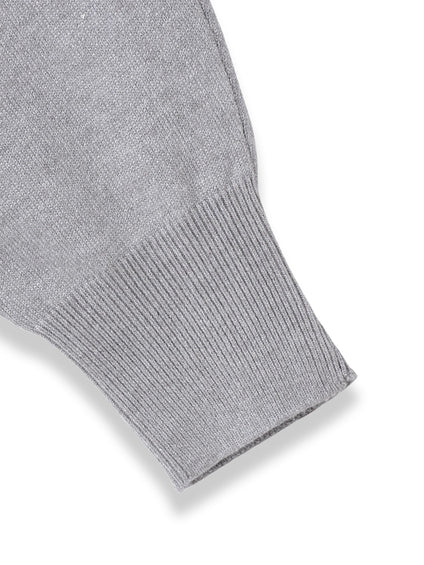 ラメドルマンVネックニット≪手洗い可能≫