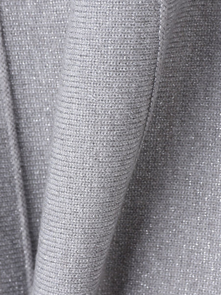 ラメドルマンVネックニット≪手洗い可能≫