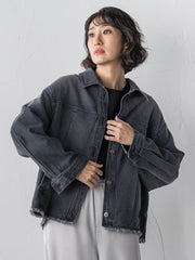 【大きいサイズ】デニムジャケット