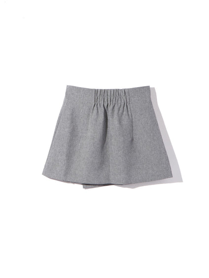 巻きスカートセンタープレスパンツ≪手洗い可能≫