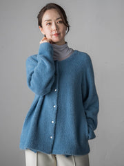 フェザーヤーンニットカーディガン