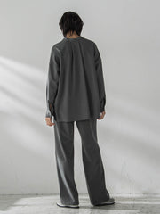 【新色追加】サーモサキソニーバックタックスキッパーブラウス≪洗濯機で洗える≫