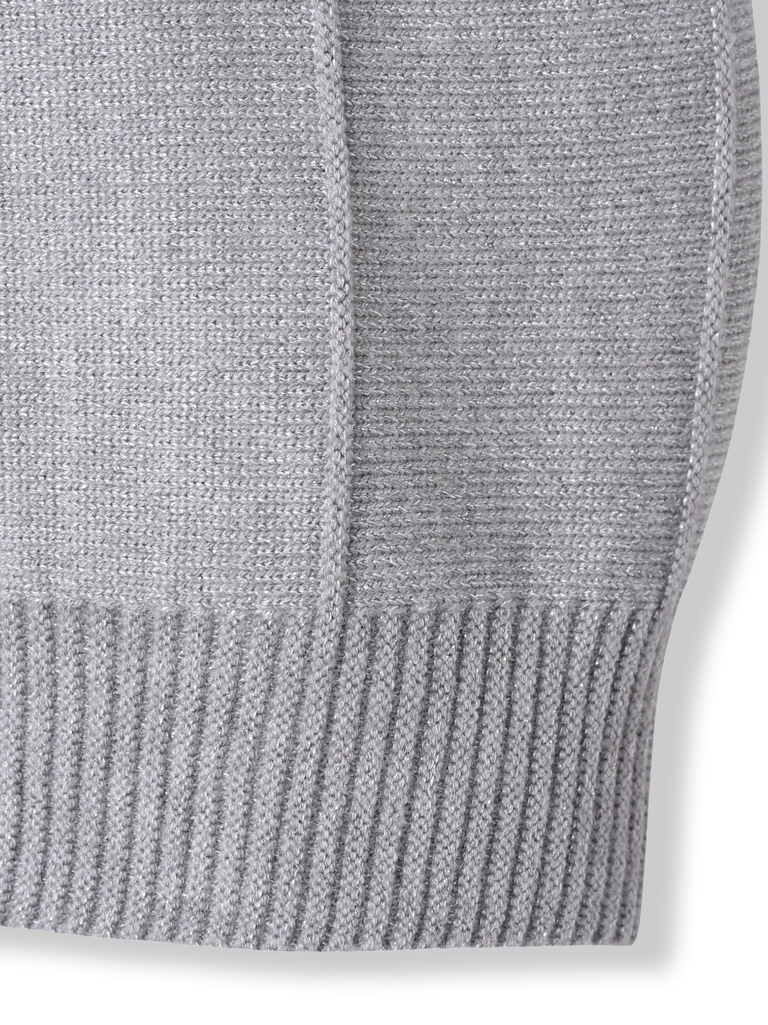 ラメドルマンVネックニット≪手洗い可能≫