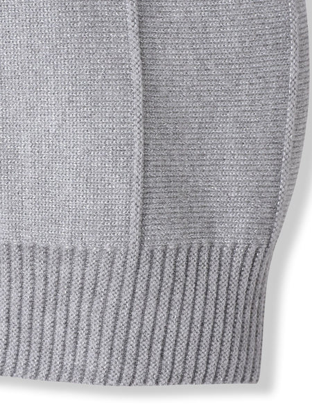 ラメドルマンVネックニット≪手洗い可能≫