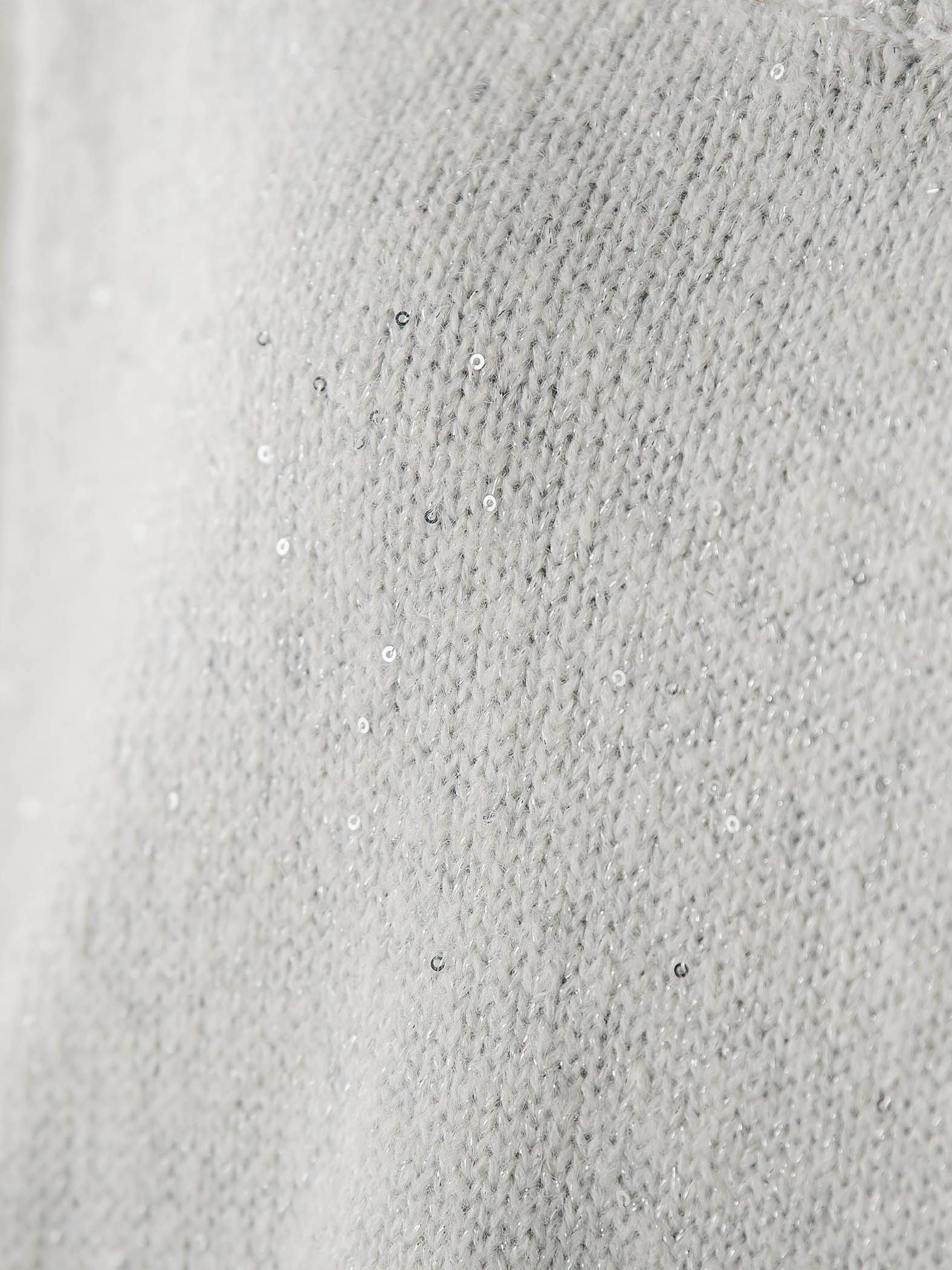 スパンコールVネックニット≪手洗い可能≫