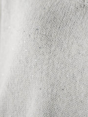 スパンコールVネックニット≪手洗い可能≫