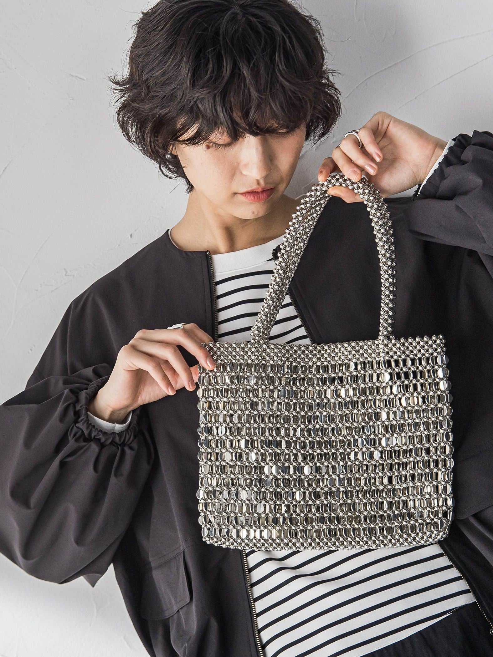 メタルビーズバッグ